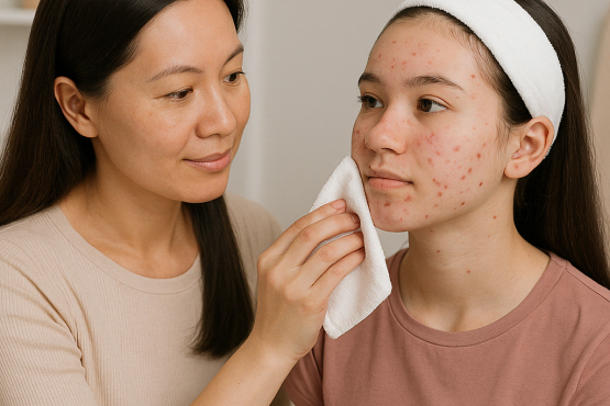 Phương pháp trị mụn trứng cá viêm tại nhà được chuyên gia da liễu khuyên dùng